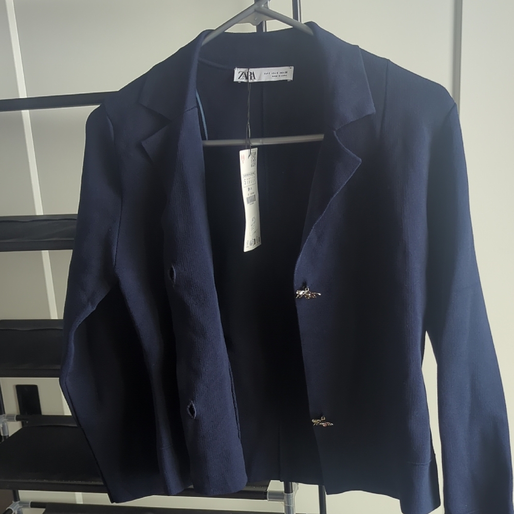 Zara Women's Deep Blue Blazer